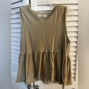 We the Free Anytime Tank in Green